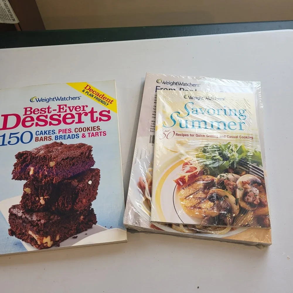 Weight Watchers Cookbook Lot 3 Books NEW Sealed + Desserts Recipes Points